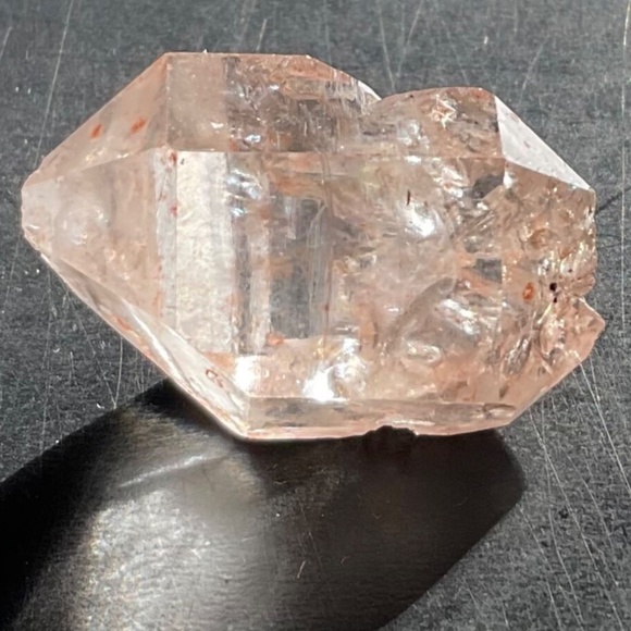 Quartz Crystal Arizona Orange Inclusions - Healing 1” Payson Diamond - Picture 4 of 10